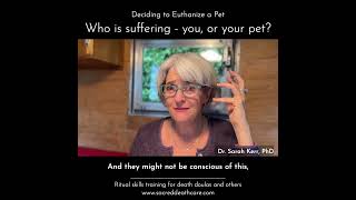 Who is suffering - you, or your pet?