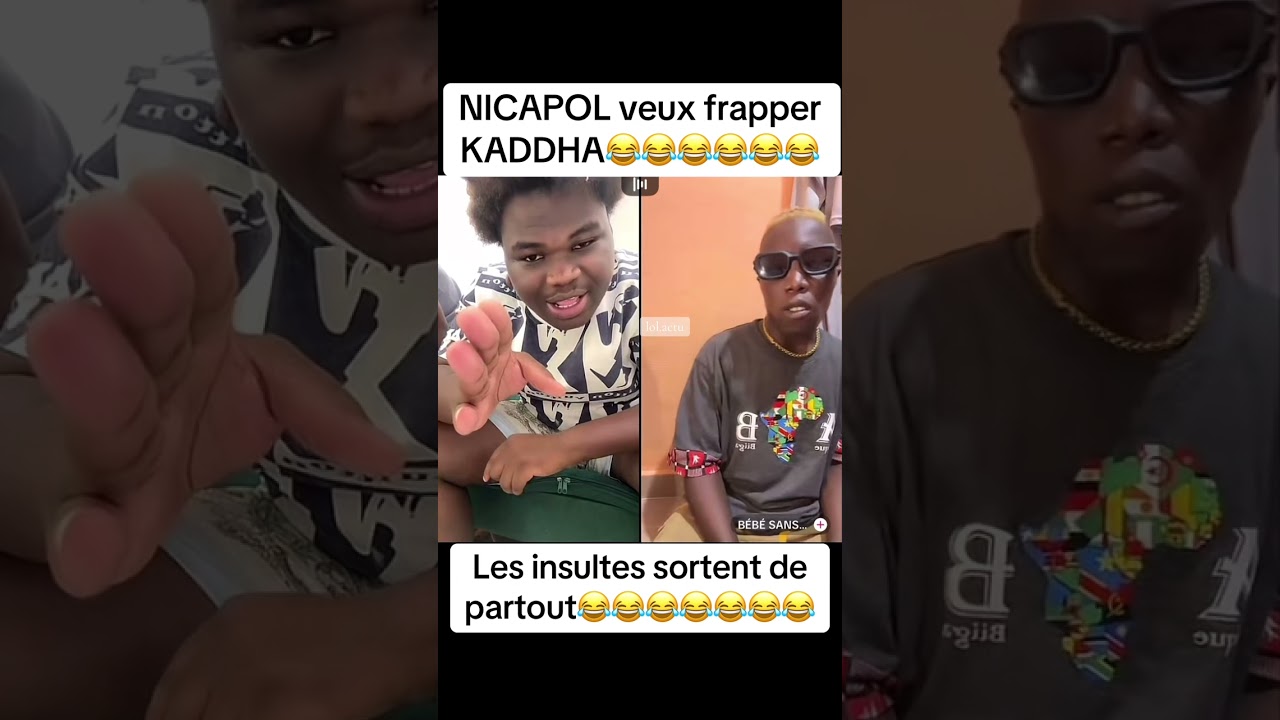 NICAPOL veut frapper KHADDA 🤣​🤣​🤣​🤣​🤣  #nicapol #live #khadda #humor