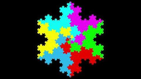 Space filling Koch Snowflake on the (3.4.6.4)-Grid - R9-21