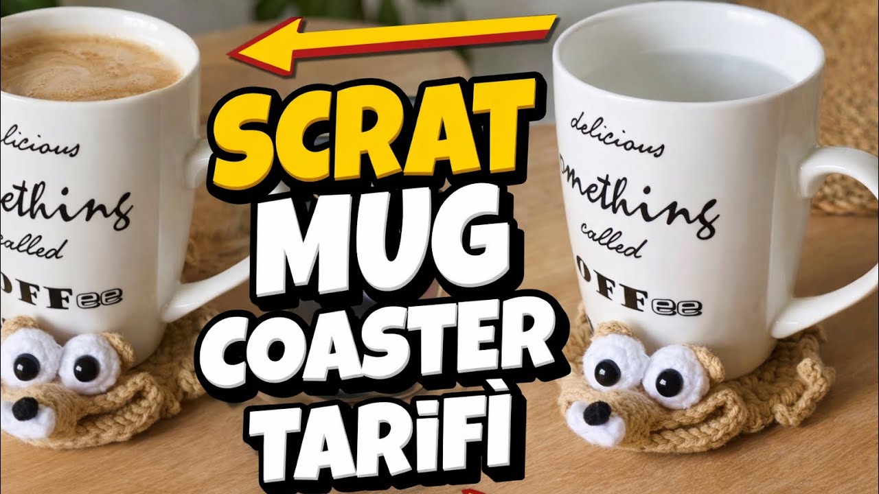Buz Devri Scrat Bardak Altlığı Örüyoruz|  How to Crochet a Scrat Coaster | Ice Age Amigurumi Coaster