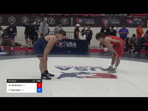 2024 U17 U.S. Open: Dean Anderson vs Tyler Dekraker: 60 kg 3rd Place Bout @usawrestling