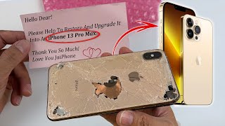 How i Restore And Turn Destroyed iPhone Xs Max into a Brand New iPhone 13 Pro Max