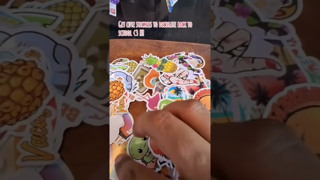 Stickers! 4 for 5$. so many tropical options! ￼