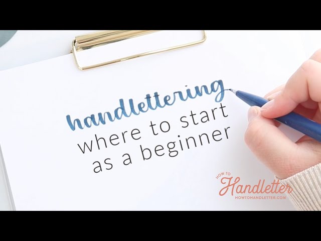 Learn to Handletter