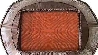 畠山青堂　盛籃（双蛇）