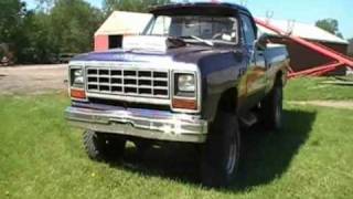 1983 4x4  Dodge Power Ram 150 Custom walk around