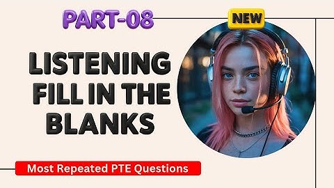 PTE Listening Fill in the Blanks | Timer and Answers | Real Exam Questions OCTOBER 2025