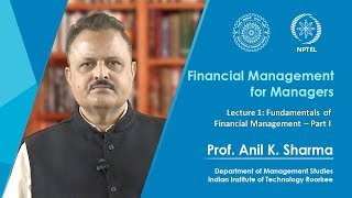 Lecture 1 – Fundamentals of Financial Management  Part 1