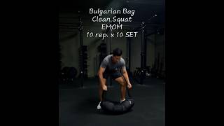 How to Do a Bulgarian Bag (BB) Clean Squat (EMOM)