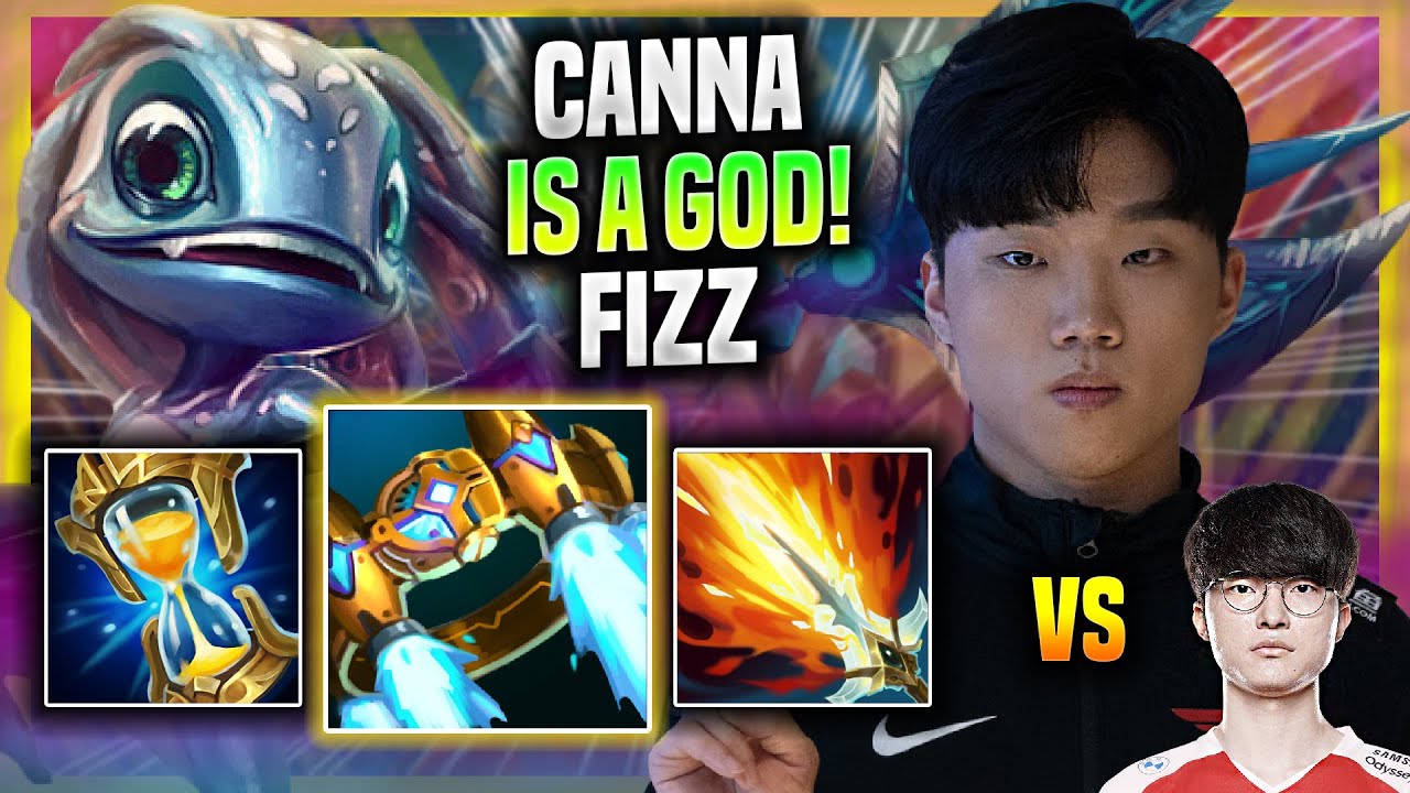 CANNA IS A GOD WITH FIZZ VS FAKER IN KR SOLOQ! - T1 Canna Plays Fizz MID vs Vex!