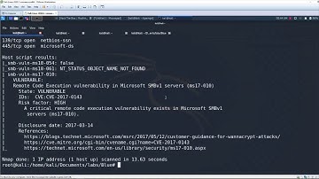 Blue -   HackTheBox - Using only NMAP & Metasploit