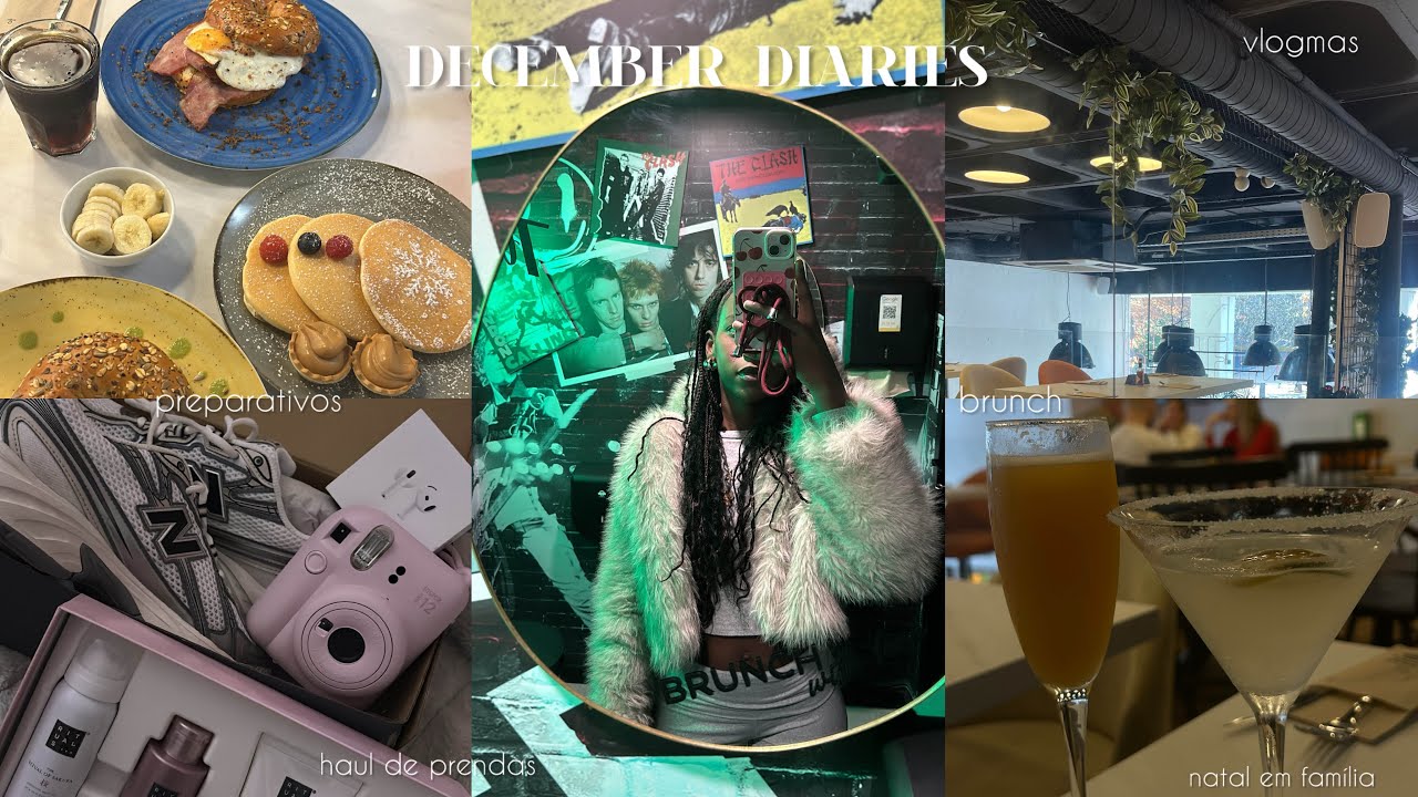 December Diaries : vlogmas ,, haul de prendas de natal ,, brunch & mais 