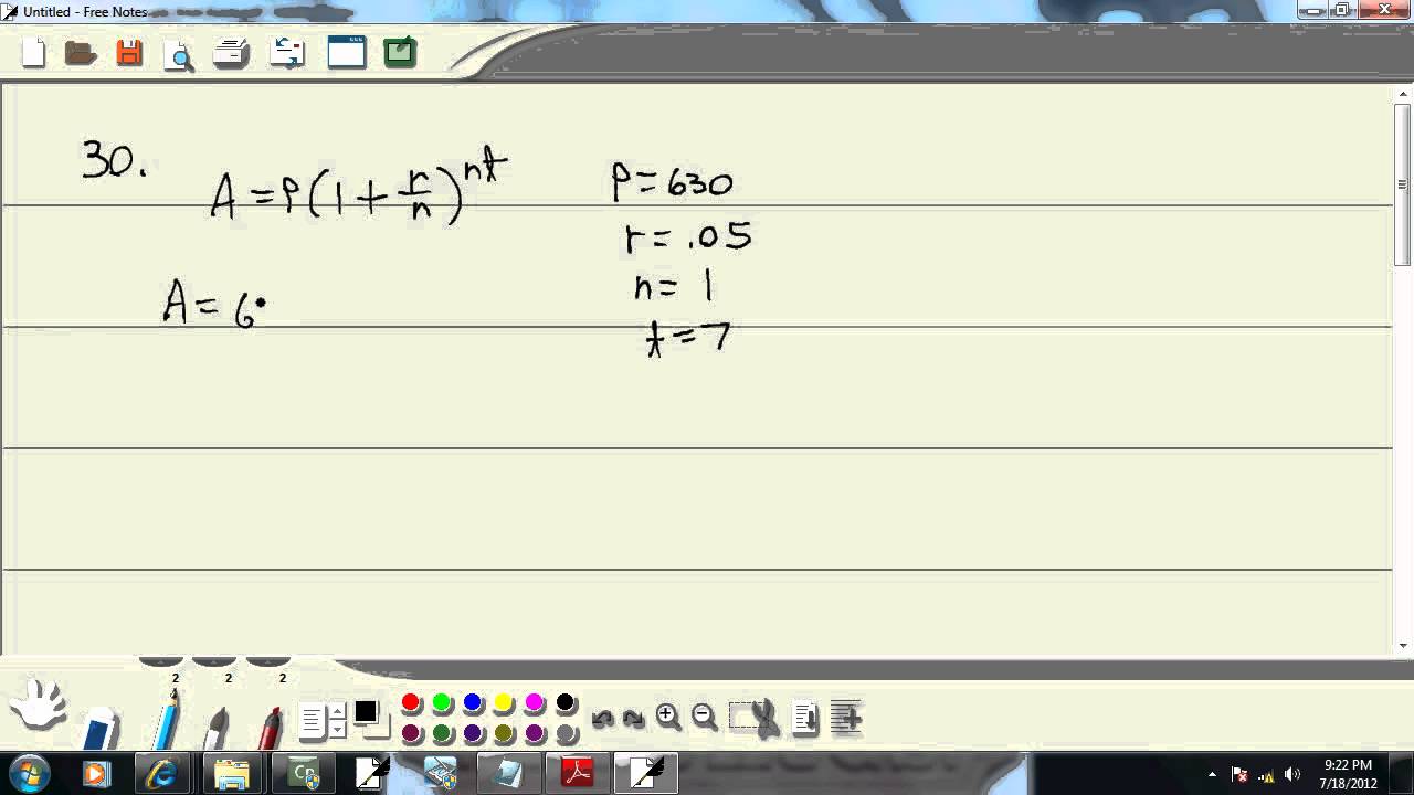 College Algebra - Sample Final Exam - Problem 30 - YouTube