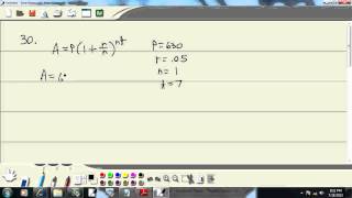 College Algebra - Sample Final Exam - Problem 30