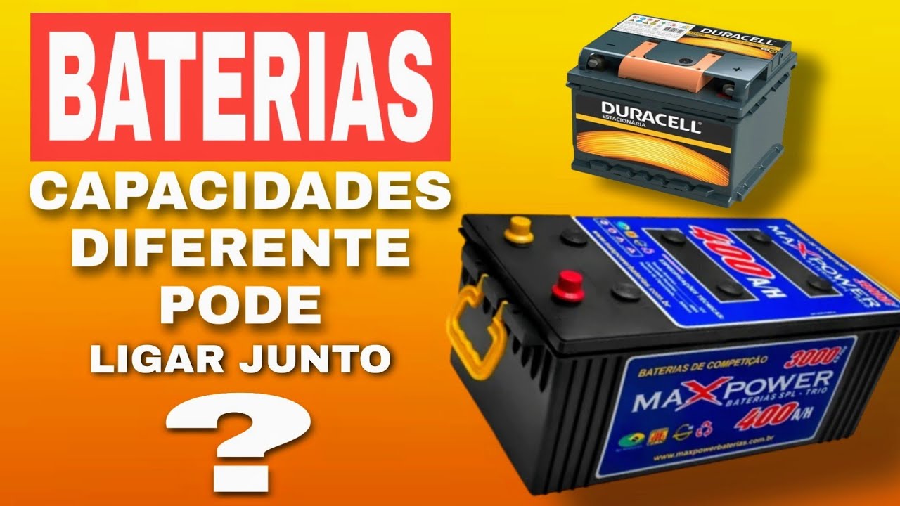 Olha o que acontece quando carrega 2 BATERIAS de tamanhos diferentes em PARALELO