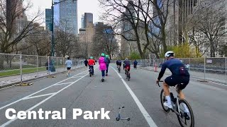 E-Scooter Riding Around Central Park NYC in Spring 2024