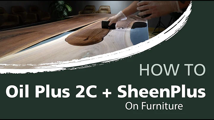 How to oil an epoxy river table with Oil Plus 2C and SheenPlus | Rubio Monocoat