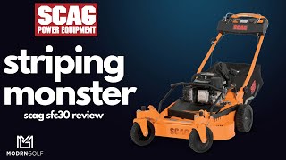 How to stripe your lawn with a SCAG  SCAG SFC 30 Lawn Mower Review