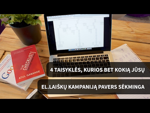 4 taisyklės Jūsų elektroninių laiškų kampanijos kūrimui