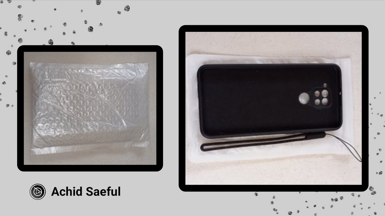 Unboxing Soft Case Hp Redmi Note 9 | No Talking