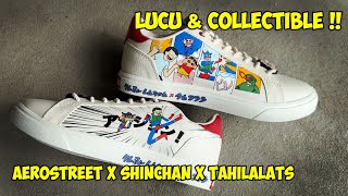 COLLAB LAGI SAMA SHINCHAN & TAHILALATS! Review sepatu Aerostreet X Shinchan X Tahilalats 2
