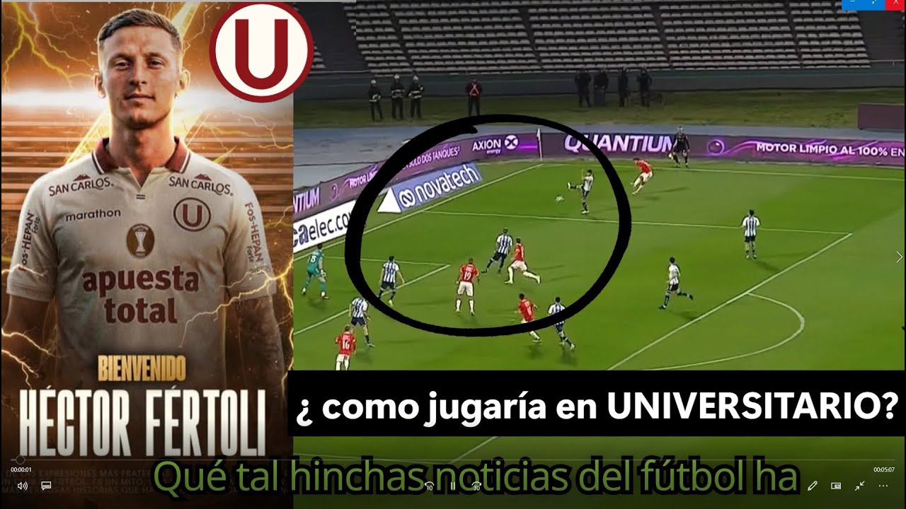 Héctor Fértoli: Análisis de como jugaria Universitario de Deportes para la temporada 2026.
