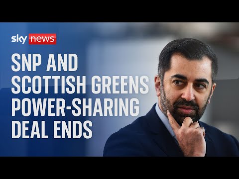 Watch live: SNP and Scottish Greens power-sharing deal ends.