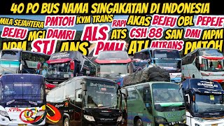 Inilah 40 BUS Dengan Nama Singkatan di Indonesia