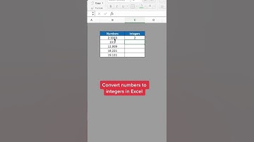 Convert Number in into Integer on Excel #shorts #ytshorts