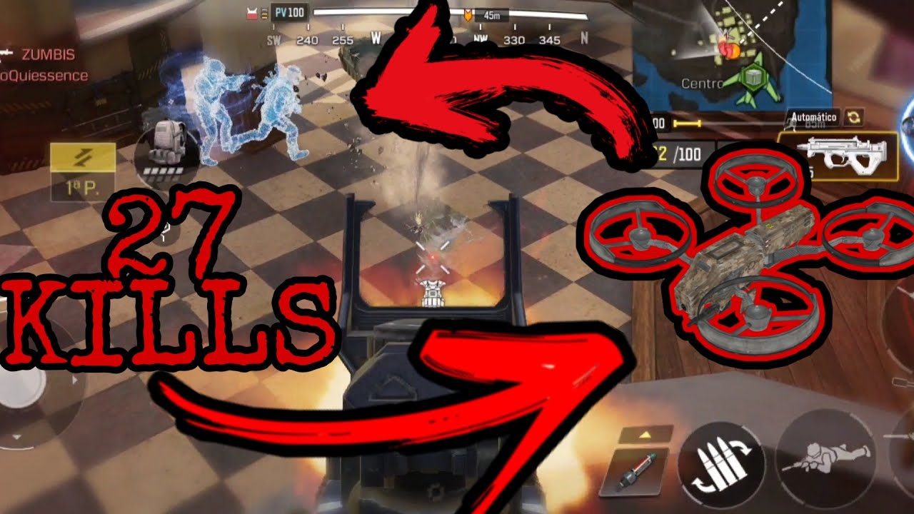 JOGANDO MUITO COM O DRONE 27 KILLS | CALL OF DUTY | - YouTube