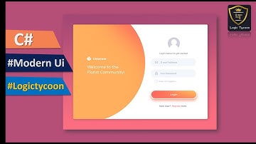 Login Form in C#-Modern Ui Designing