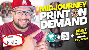 How To Use Midjourney🎨 For Print On Demand 2023