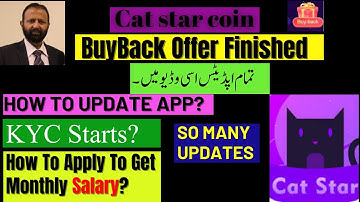 Cat Star Network | How To Apply Monthly Salary | CatStar Buyback Offer Finished | New Update |