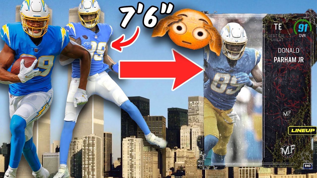 Donald Parham Jr is the size of TWO TOWERS... YouTube