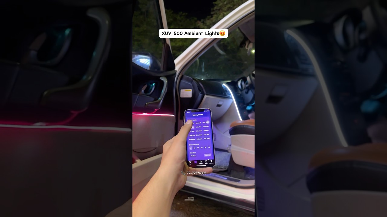 XUV 500 Ambient Lights🤩