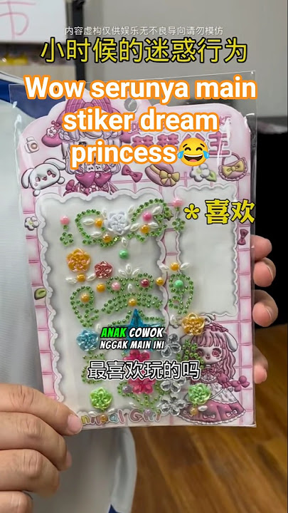 wow serunya main stiker dream princess😂#mainanjadul #funny #lucu #fyp #videokocak #shorts #almahyra