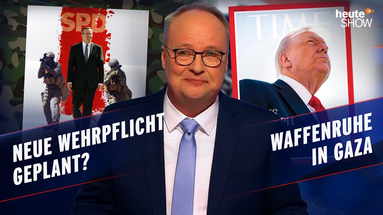 Wehrdienst per Los | Frieden in Gaza dank Trump? | Digitale Abhängigkeit | heute-show vom 17.10.2025