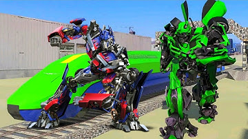 Euro Train Transformation Robot Train Simulator Wars Game - Android Gameplay