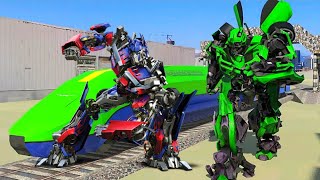 Euro Train Transformation Robot Train Simulator Wars Game - Android Gameplay screenshot 4