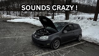BIG TURBO 2.5T 5 Cylinder VW Sounds WILD! 07k Turbo