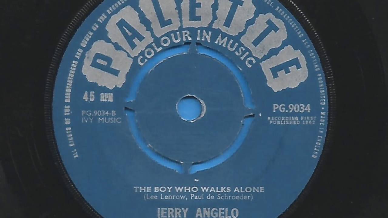 JERRY ANGELO - THE BOY WHO WALKS ALONE - PALETTE PG 9034