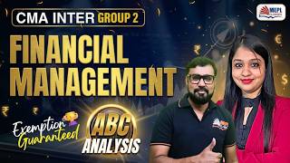 CMA Inter June’26 - Group 2 | Financial Management – ABC ANALYSIS | MEPL Classes