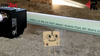 Industrial inkjet printer for pipes RNJet 200 Black and Red Bi color ink jet pri