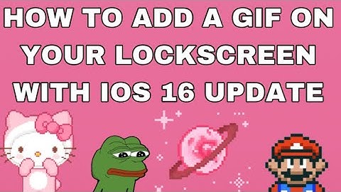 How to add GIFS to your Lockscreen on IOS16 NEW UPDATE ‼️