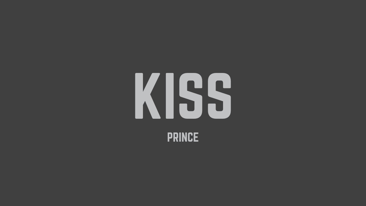 Kiss Prince Minimalist Song Lyrics Greatest Hits of All Time 085 Jigsaw  Puzzle by Design Turnpike - Instaprints