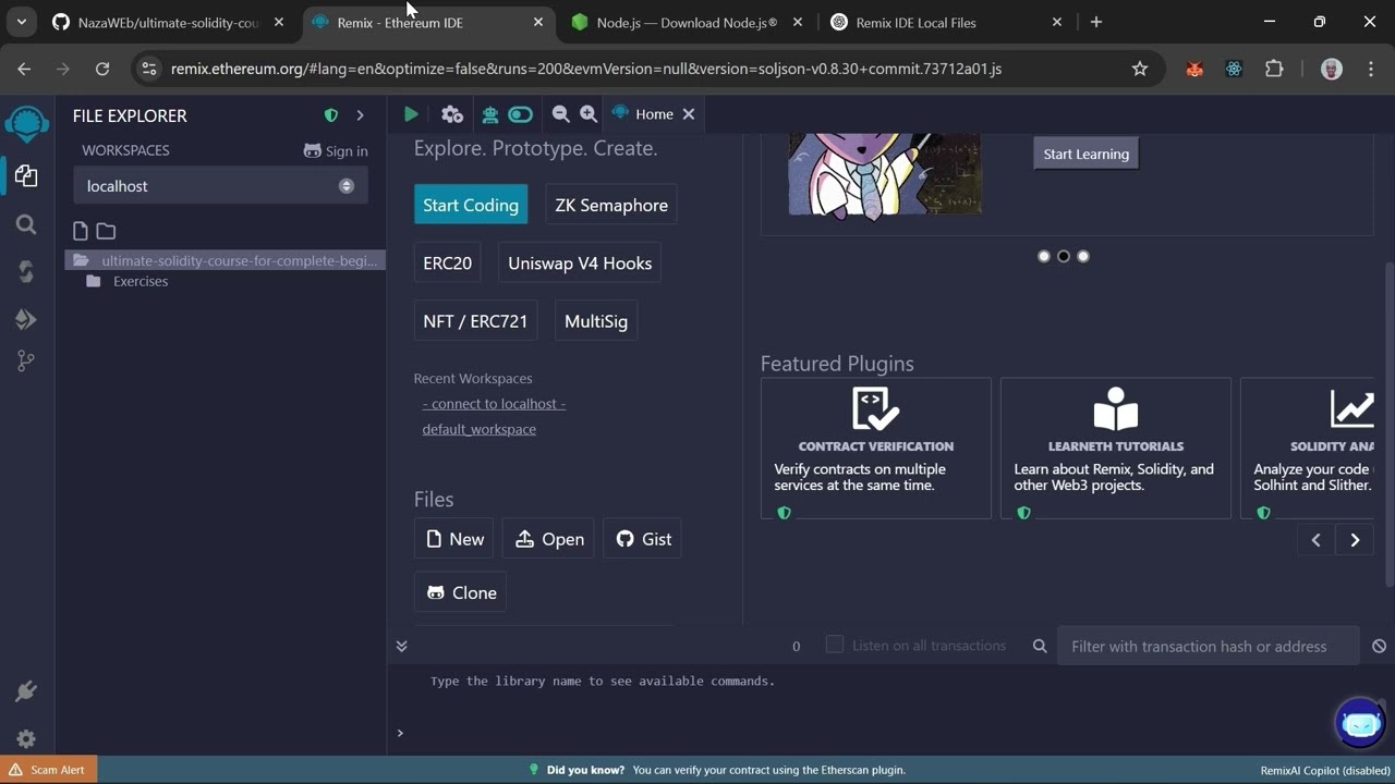 Cloning Exercises | Solidity