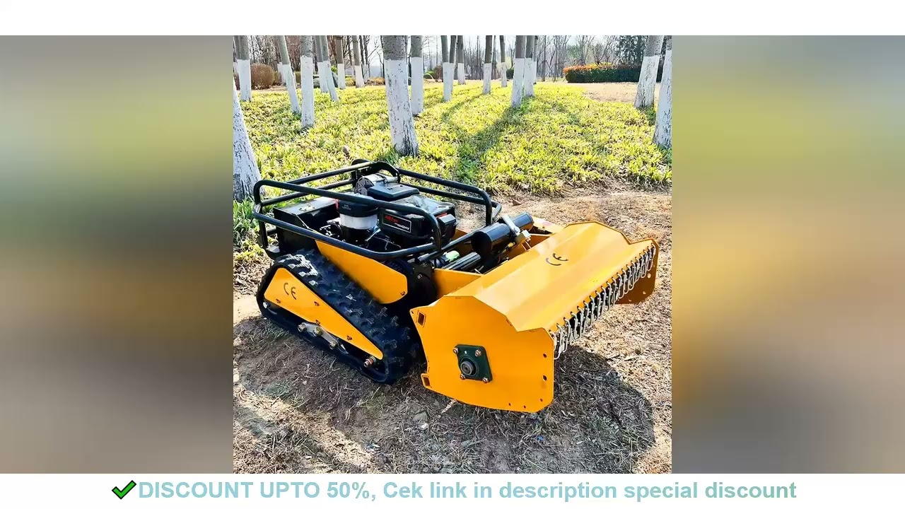 Customized Tracked all-terrain Zero turn remote controlled lawn mower robot four-stroke Euro V