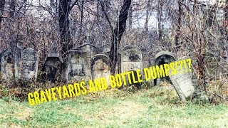 Graveyards and Bottle Dumps??? Exploring old Cemetery...