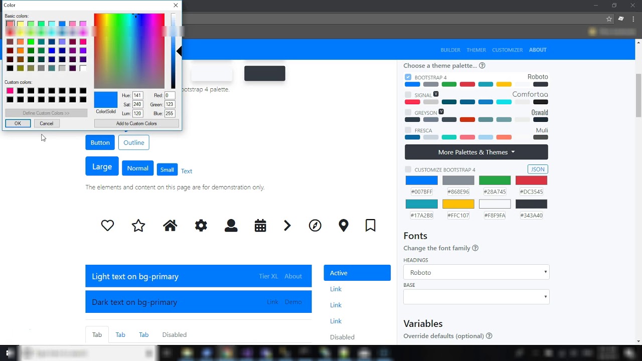css สี  2022 New  Bootstrap 4: Change the Primary Blue Color