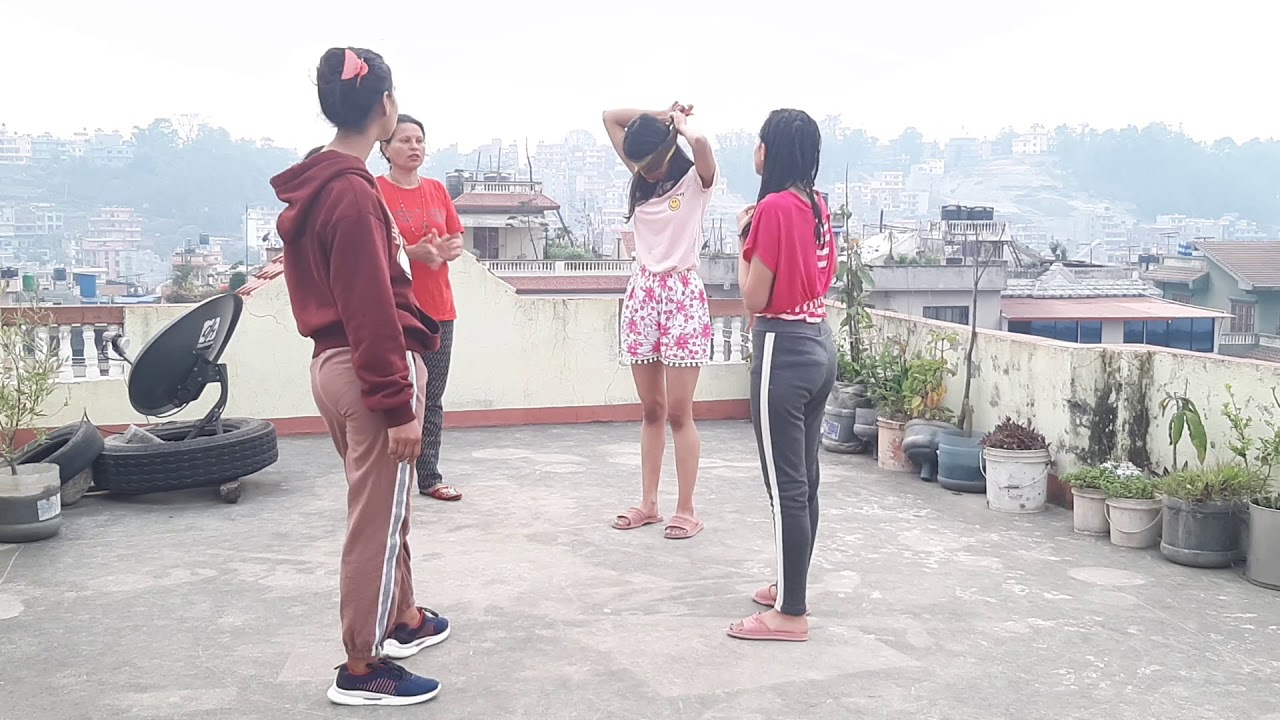 Blind fold game on 19th day of Lockdown